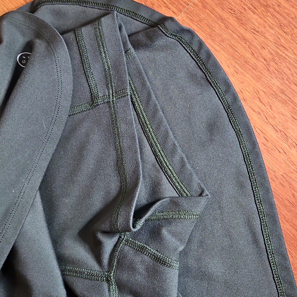Gilly Hicks Active Ballet Wrap    Skortie Skirt Hunter Green Small - Picture 6 of 7